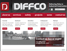 Tablet Screenshot of diffcollc.com